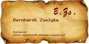 Bernhardt Zselyke névjegykártya